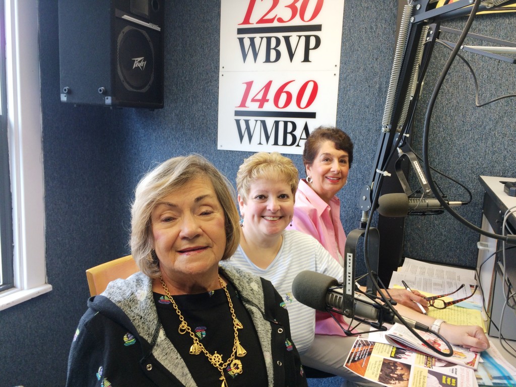 Norma Kehr, Rhonda Ficca, Jean Macaluso Guests on 1230 WBVP, WMBA Radio