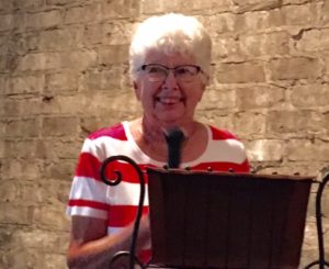 Peg Denhart at the Kick off Luncheon 8/7/16